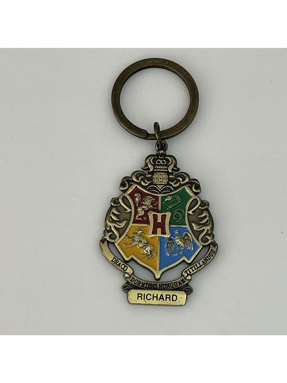Harry Potter Hogwarts House Crest Keychain Richard Universal Studios